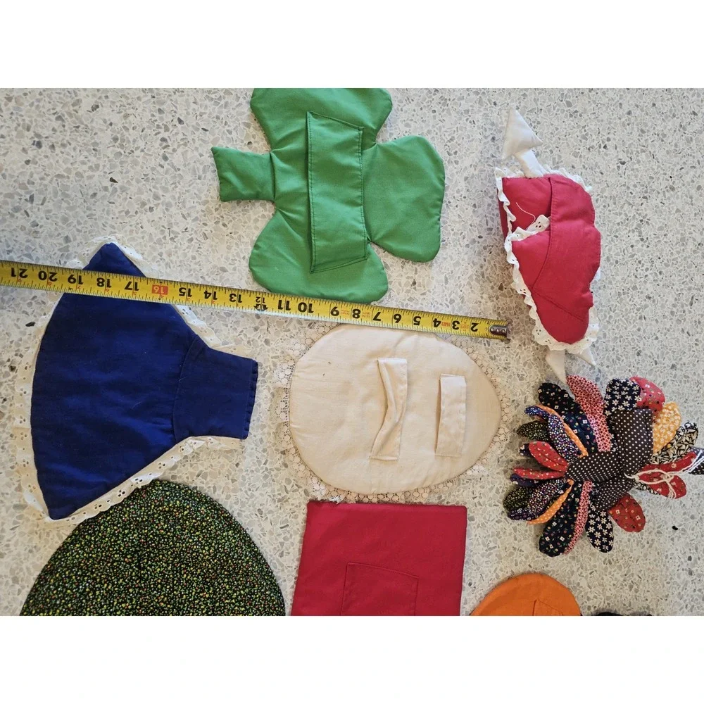 Vintage Whisk Broom Covers Holiday Calendar Handmade Kitchen Decor 9
